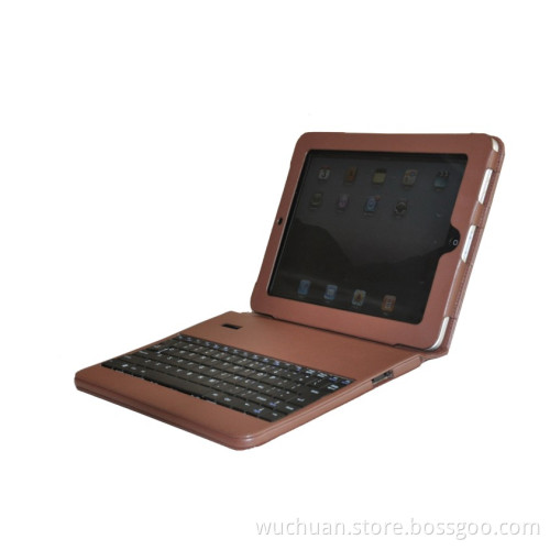 Portable size iPad holder stand with bluetooth keyboard